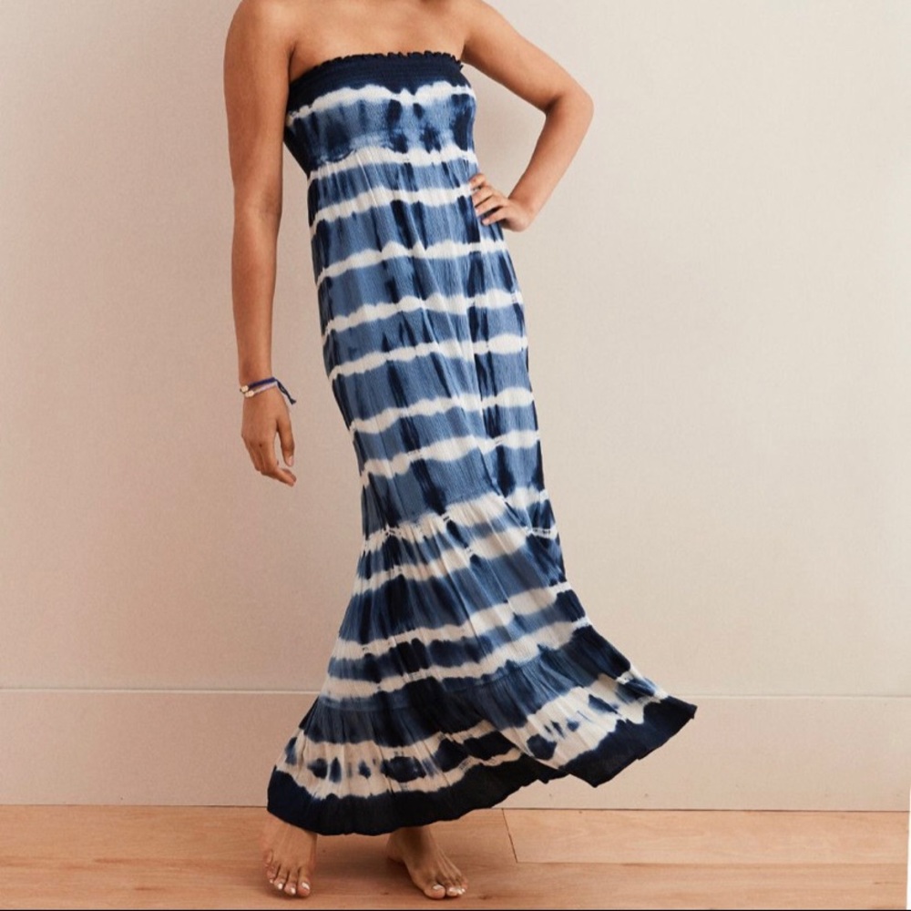 Tie dye maxi dress